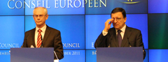 Van Rompuy (tv) og Barroso