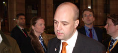 Svenske statsminister Fredrik Reinfeldt