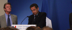 Den franske præsident Sarkozy var den første til at annoncere aftalen