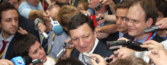 Kommissionsformand Barroso er en populær gæst i pressecentret