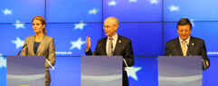 Thorning-Schmidt, Rompuy og Barroso