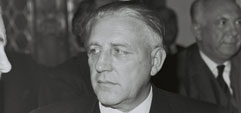 Ophavsmanden til Werner-rapporten: Pierre Werner, premierminister fra Luxembourg. Foto: Kommissionen