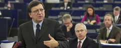 Barroso præsenterer programmet for Europa-Parlamentet. Foto: Kommissionen